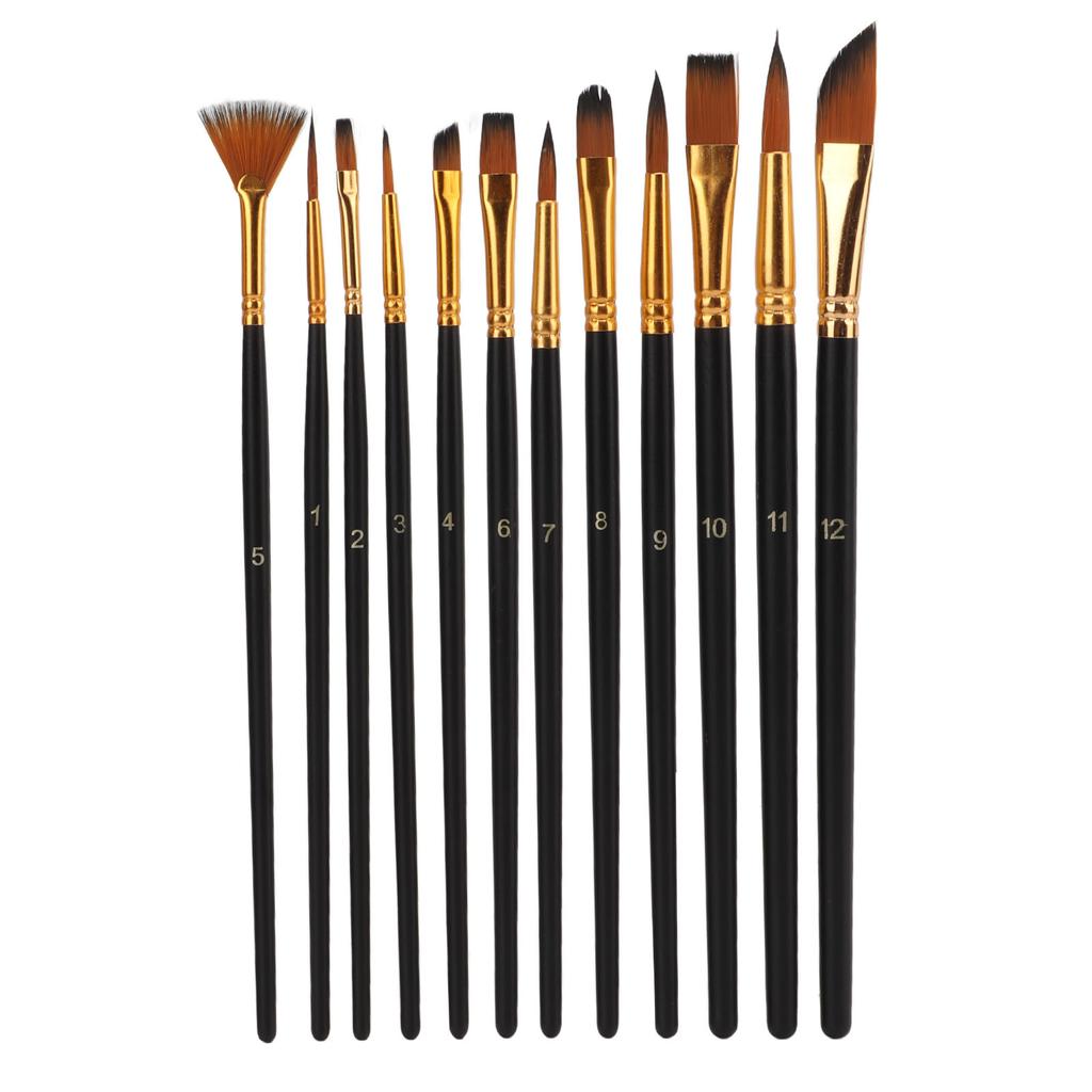 12Pcs Paintbrush Multifunction Convenient Brush Set for Professional Artists Painters