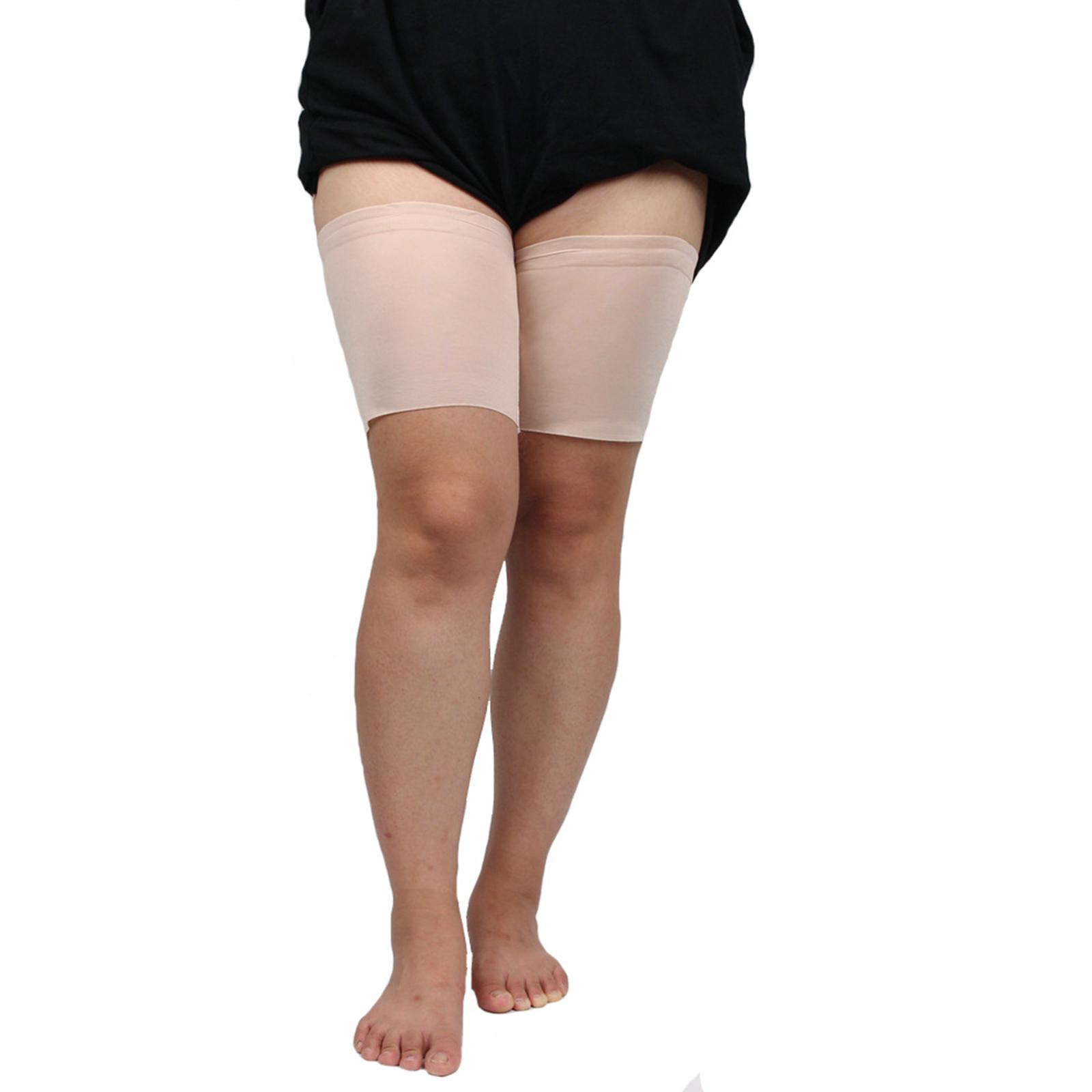 

Highly Performances Thigh Compression Sleeves With Grips Technology For Gym Dance And Sports Breathable Nylon Fabric L