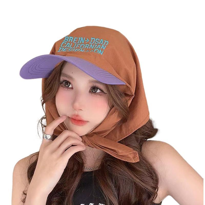 Niche Design Fashionable Sunshade Headscarf Hat Men's and Women's Caps Spring and Summer Shopping Camping Anti-sun Hat