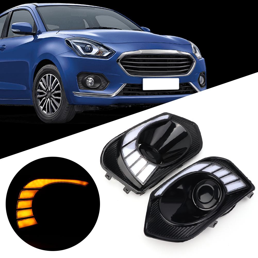 LED DRL Daytime Running Lights Turn Signal Fits for Suzuki Dzire 2017   2018
