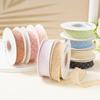 Textured Polka Dot Chiffon Ribbon for DIY Hair Bows & Accessories