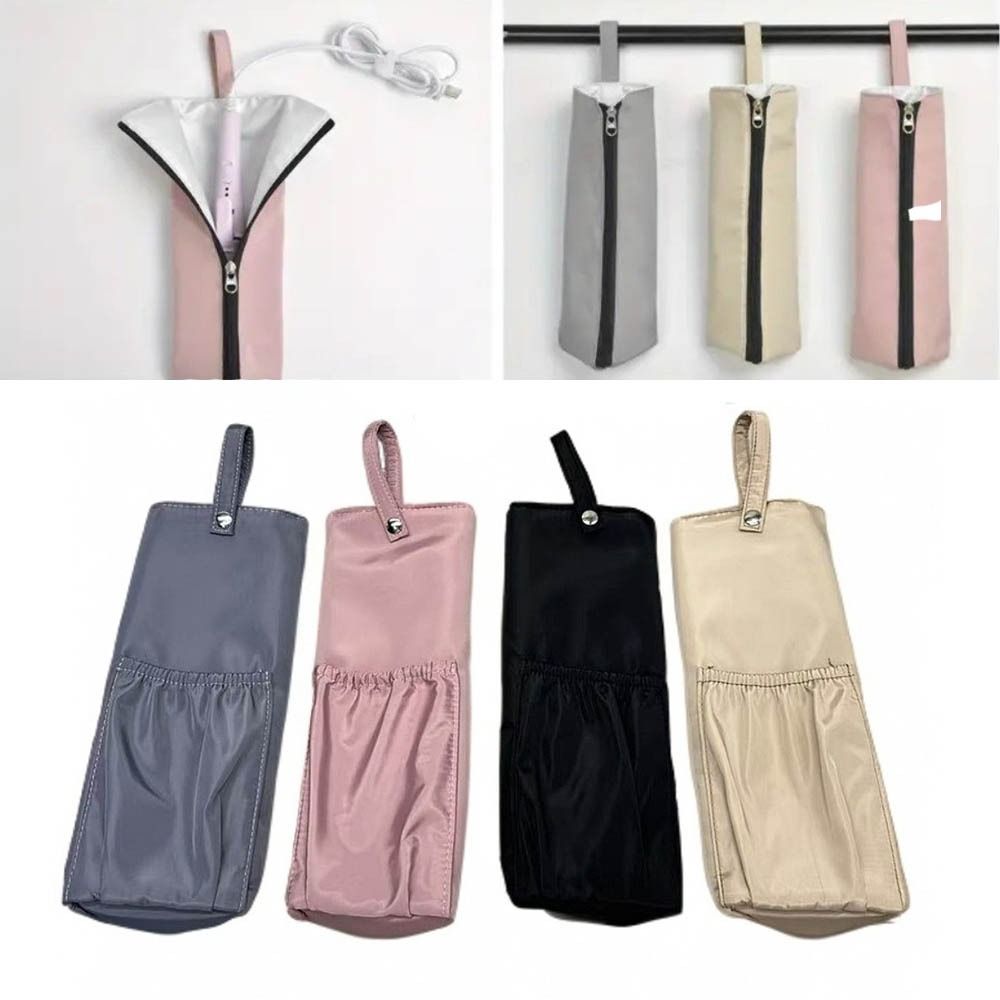 

Heat-Resistant Curling Iron Bag HighTemperature Hair Tool Styling Organizer Hair Straightener сірий