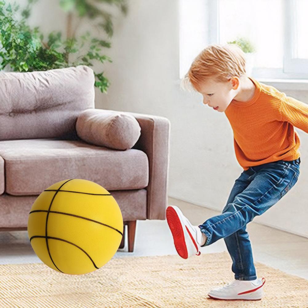 18/21/24cm Geräuscharmer Basketball Hohe Rückpralleigenschaft Leiser Basketball Größe 3/5/7 Dribbling-Basketball für verschiedene Indoor-Aktivitäten