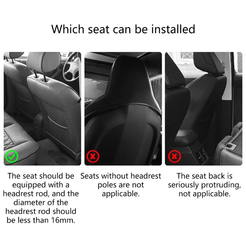 Multifunctional Headrest Table Drink Holder Car Dinner Plate Car Seats Tray Cup Holder Phone Stand Interior Accessory