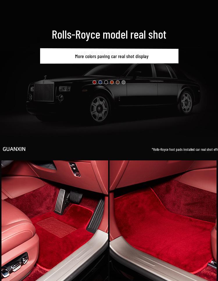 Rolls-Royce Pure Wool Car Floor Mats - Custom Fit