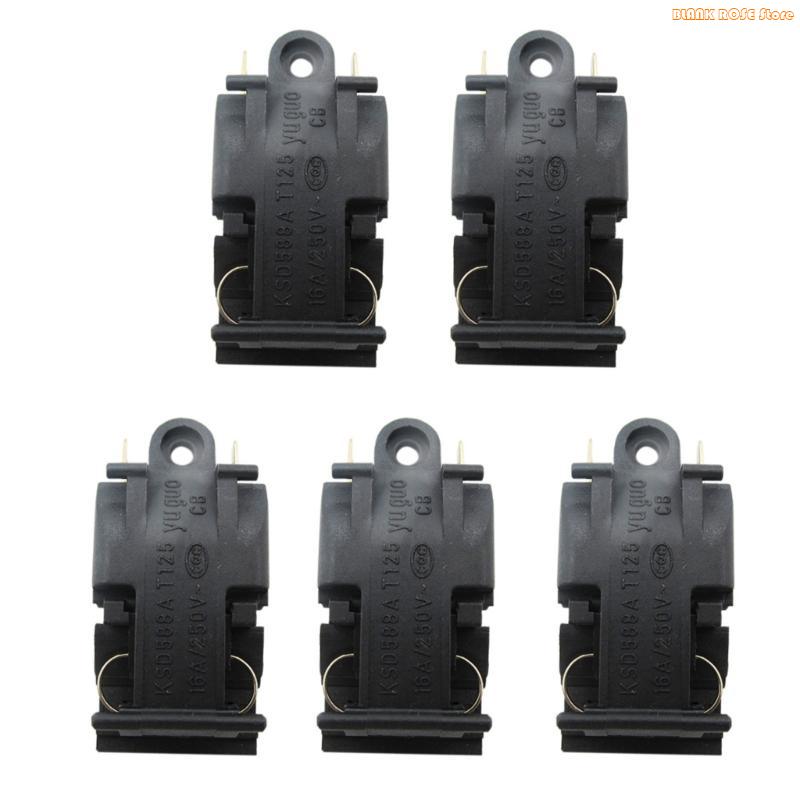 K1AE Set of 5 Plastic Boiler Thermostat Switch 16A Electric Kettles Thermostat Switch