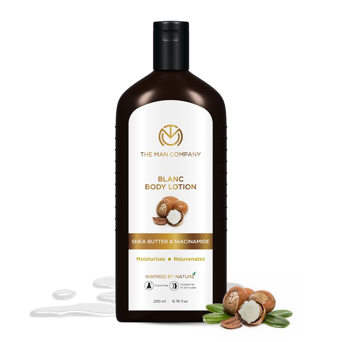 The Man Company Blanc Body Lotion for Man | Moisturises | Rejuvenates | 24-Hour Long Hydration | Long-Lasting Fragrance | Toxin-Free | Suitable For Al