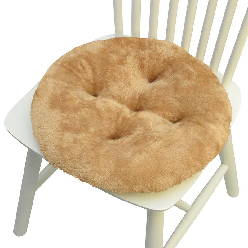 Thicken Plush Seat Pads Cushion Chair Soft Cushion New Home Dining Chair Pads Non-Slip Warm Office Computer Game Chair Pad 40x40