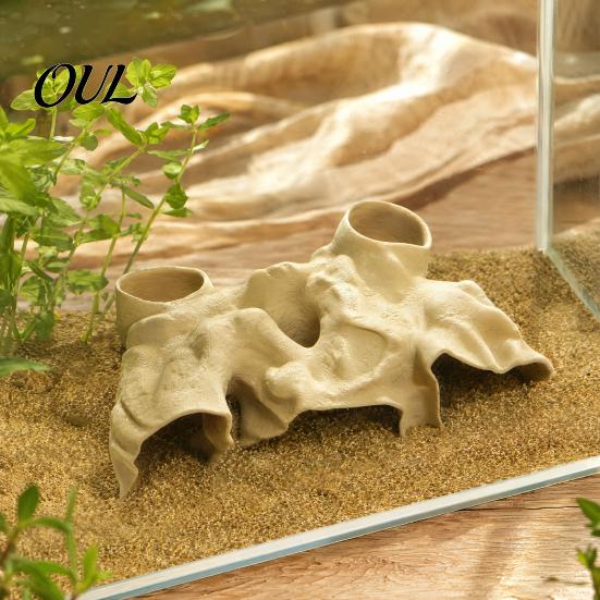 Tatlı Su Akvaryumu Dekorasyonu Akvaryum Saklanma Yeri Mağara, Çakıl Altı Balık Tüneli Doğal Görünüm, Betta, Guppy, Karides, Küçük Cichlid için Tuzlu Su Süsü