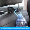 Multi-Function 2 In 1 Car Hook Hidden Lock Buckle Mobile Phone Holder Hanging Storage Adjustable Headrest Hook For Rear Seat