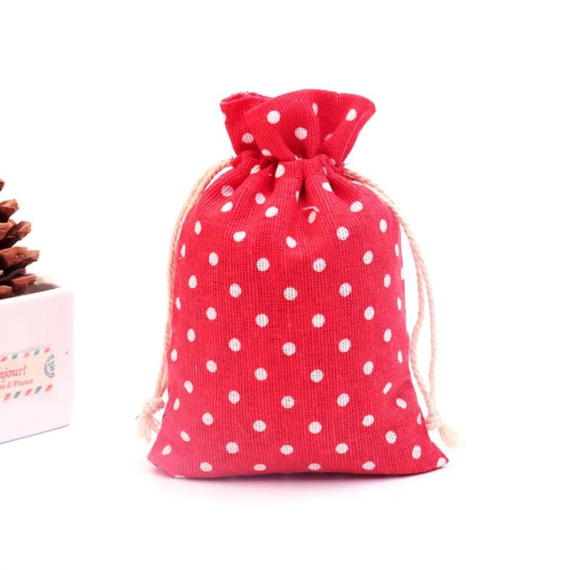 (10x14cm) Cute Cartoon Travel Storage Bag Cotton Drawstring Bag Pouches Candy Favor Holder Jewelry Party Gifts Bag 10pcs/lot