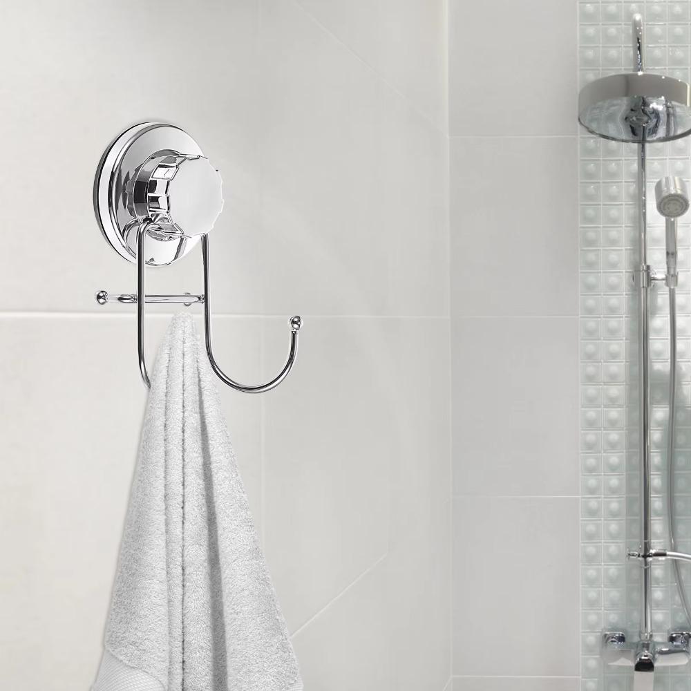 For Hanging Kitchen Bathroom Supplies Easy To Install L9BE Vacuum Suction Cup Hooks Towel Racks Wall Hook Toilet Paper Hanger