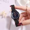 RORIOS Watch Watch Starry Sky Dial Glitter Waterproof Mesh Band Magnetic Buckle Quartz Casual Stylish Commuting To Work or School Black Women's