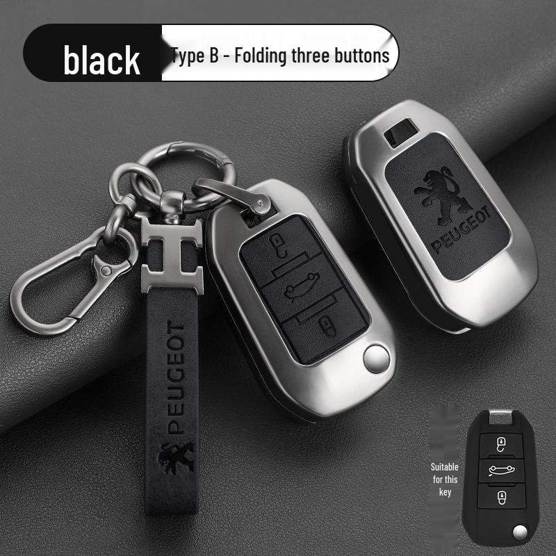 Zinc Alloy Key Cover for Dongfeng Peugeot: Fits 308, 301, 408X, 308S, 3008, 2008, 508 Models