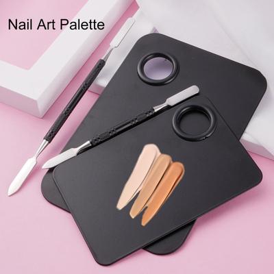 1 Set Convenient Nail Art Palette Easy To Clean Color Mixing Plate Display Cosmetic Tool