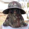 Neckline Mask Sunscrean Bucket Hat Cotton Cover Face Cap Simple Outdoor Fishing Cap  Sun Protection