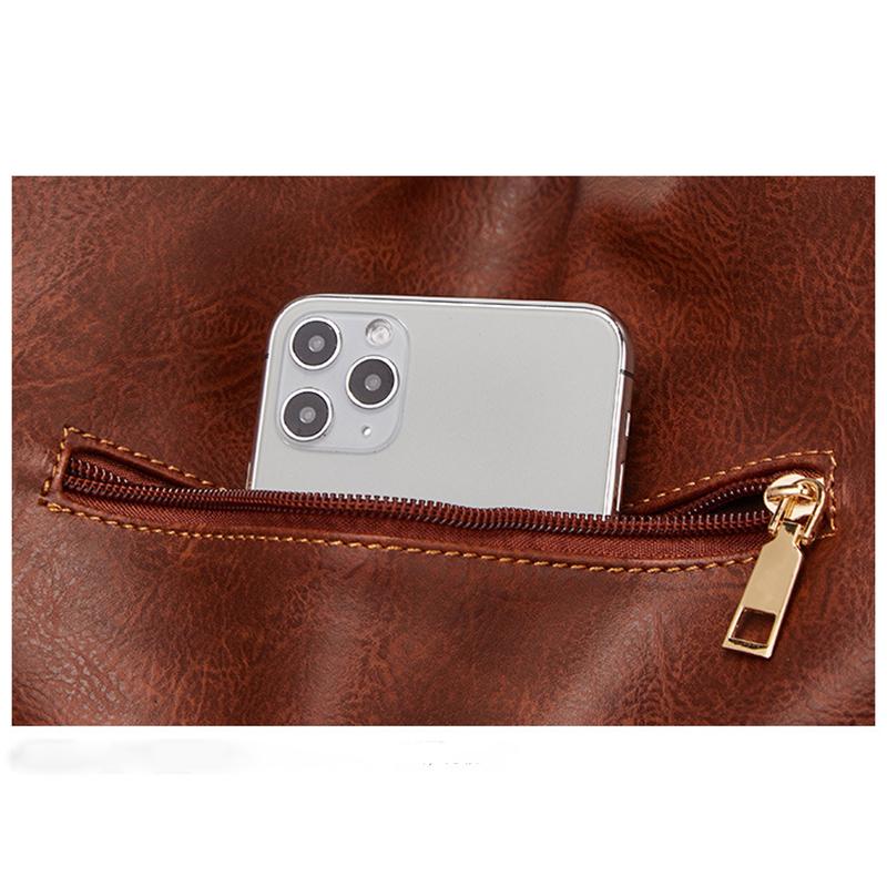 Fashion Women's Soft Leather Large-capacity Shoulder Handbags Hobo Bags Tote Bag