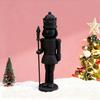 Unique Black Nutcracker Soldier Statue