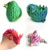 3D Printed Gem Dragon Crystal Fidget Toy Rotatable Articulated Dragon Egg for Kids with ADHD Perfect for Birthdays Ideal Gift