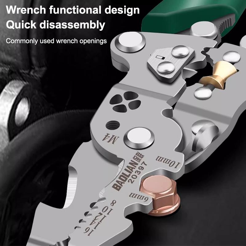 Foldable Multifunctional Wire Stripping Pliers For Electricians Foldable Wire Stripper, Pulley Design Multi-Function Electrician