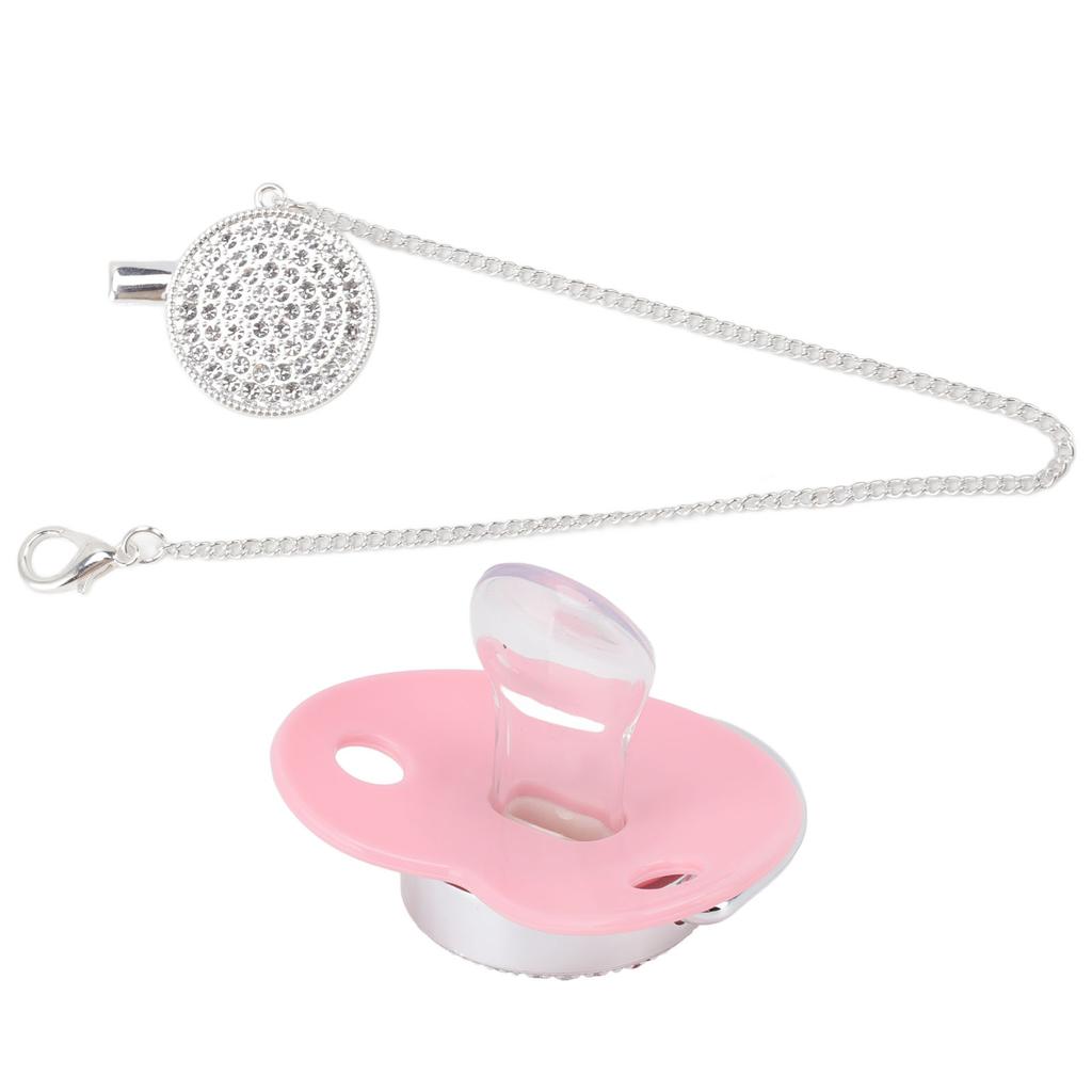 Sucette pour bébé Couronne Strass Silicone Souple Sans BPA Sucette Bébé Sûre Taille M