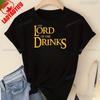 Lustiges Lord of The Drinks Bierliebhaber T-Shirt Lässige Mode Locker Harajuku Unisex Streetwear Hip Hop Punk Unisex Kleidung