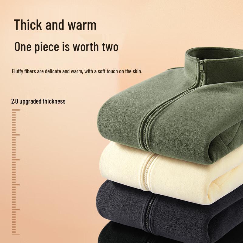 MINISO Men's Heavyweight Fleece Outdoor Jacket