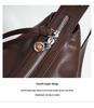Women's Trendy 2025 Genuine Leather Crescent Crossbody Shoulder Bag