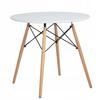 JUST HOME Scandinavian round table INFININTY 80 x 80 x 72cm white