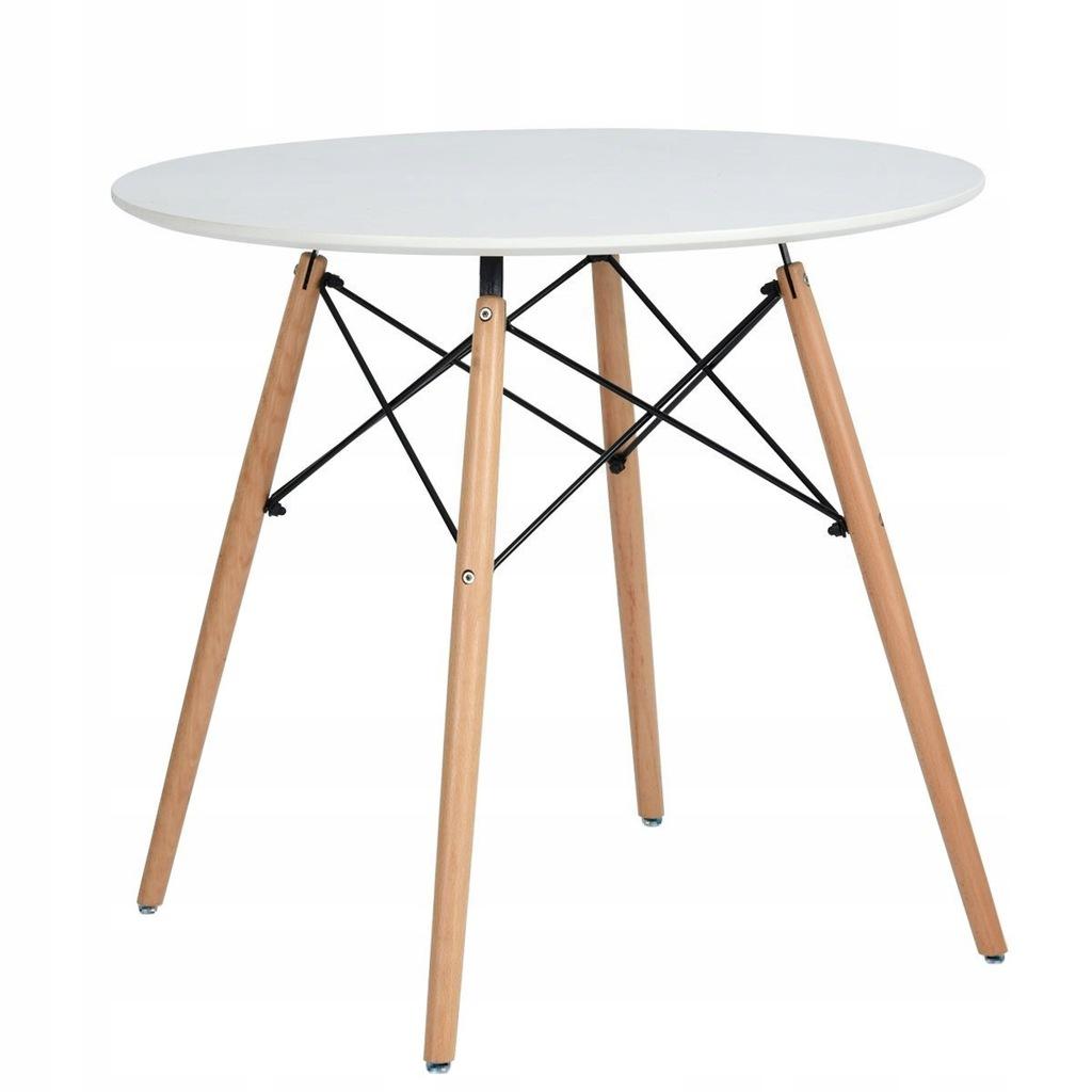 JUST HOME Scandinavian round table INFININTY 80 x 80 x 72cm white