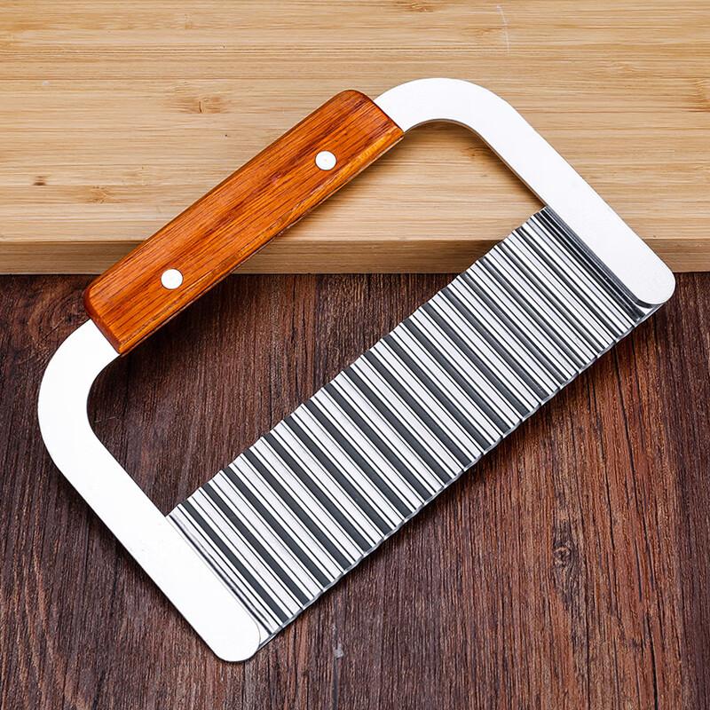 

New Kitchen Wavy Potato Cutter Stainless Steel Slicer Onion Chips French Fry Maker Chopper Vegetable Knife Food Crinkle Tools