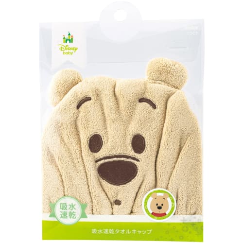 skater water absorbent quick drying animal towel cap disney winnie the pooh height 23 x width 17cm toc11-a