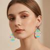 Cartoon Easter Egg Earrings Acrylic Easter Egg Dangle Earrings Bunny Pendant Earrings  Gifts