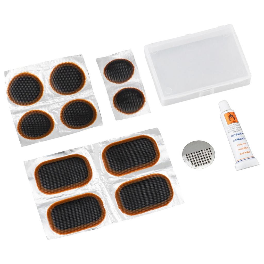 DRC Cold Patch, 8 Pieces, File/Adhesive/Storage Case Included, Puncture Repair