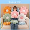 Daisy Plush Seat Cushion Flower Shape Throw Pillow Stuffed Doll Toy Window Pad