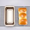 1 Pcs Rectangular Baking Bread Loaf Pan Black Golden Carbon Steel Nonstick Loaf Pan For Baking Homemade Bread Toast Brownies