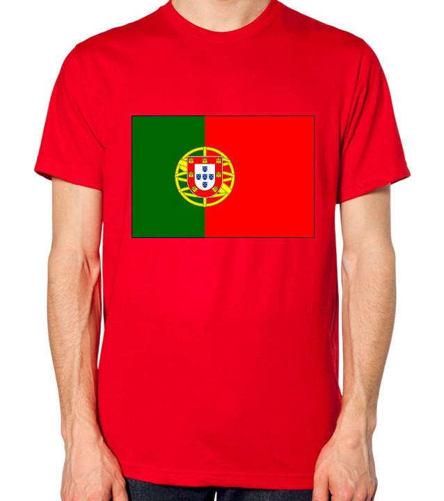 Portugal Flag T-Shirt Men Ladies Unisex Top S разноцветный