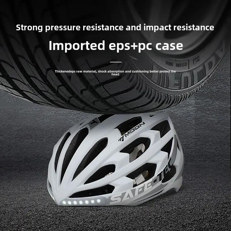 Casca de Bicicletă Șosea Munte Ciclism cu Multifuncție Bluetooth Muzică Apel Telefonic Lumină de Avertizare LED Siguranță