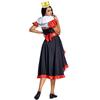 Red Queen Playing Card Costume with Cape and Full Skirt for Halloween and Stage Performance