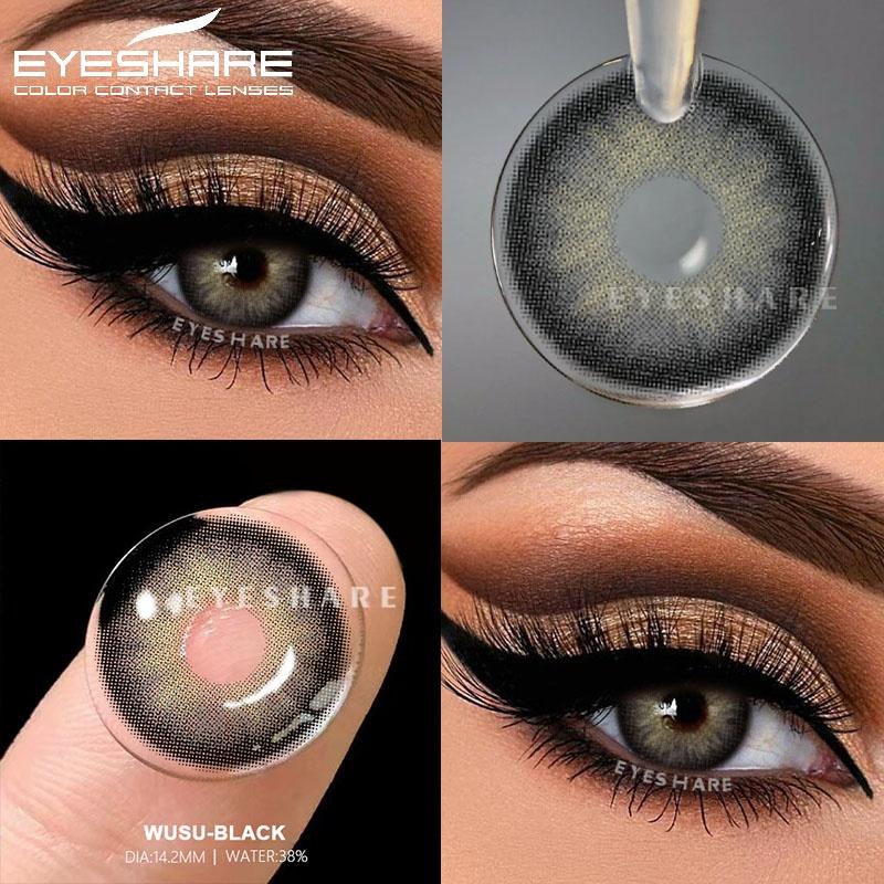 1 Paar farbige Kontaktlinsen für die Augen Grüne Linsen Graue Pupillen Schöne Pupillenfarbe Augenlinse Jährlich Natürliche Blaue Linse