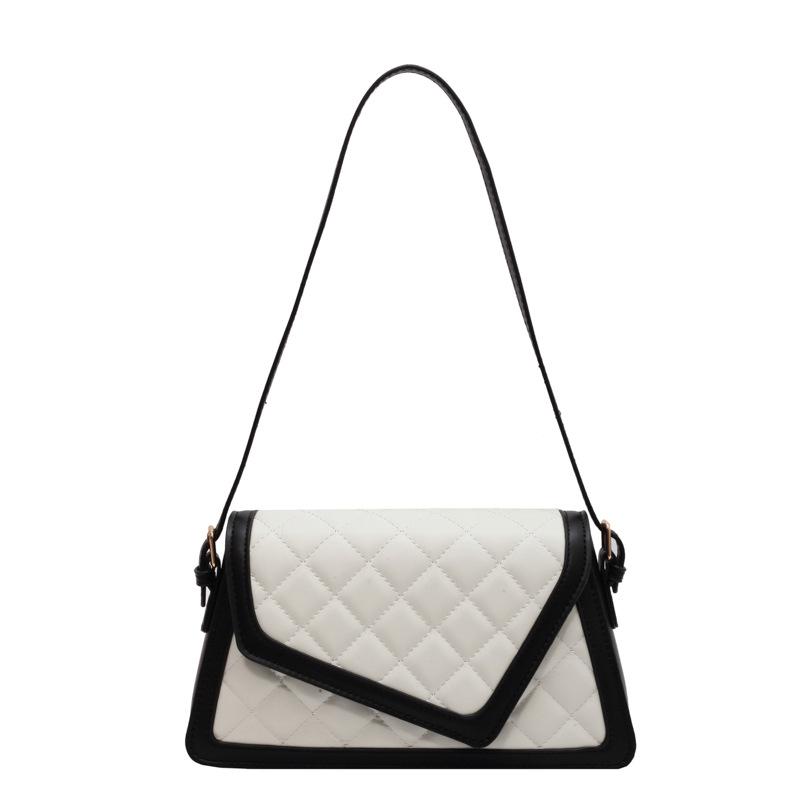 Bags Women's new trendy armpit bags Casual bags Shoulder bags Stylish and simple contrasting color small square bags