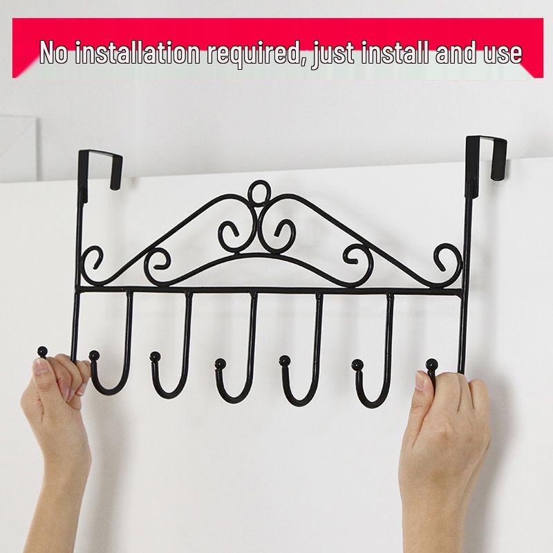 Nail-Free Over-Door Clothes Hook Rack