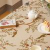 American Light Luxury Tablecloth Flower and Bird Jacquard Thickened Waterproof Oil-proof Tablecloth Pad Wear-resistant Durable