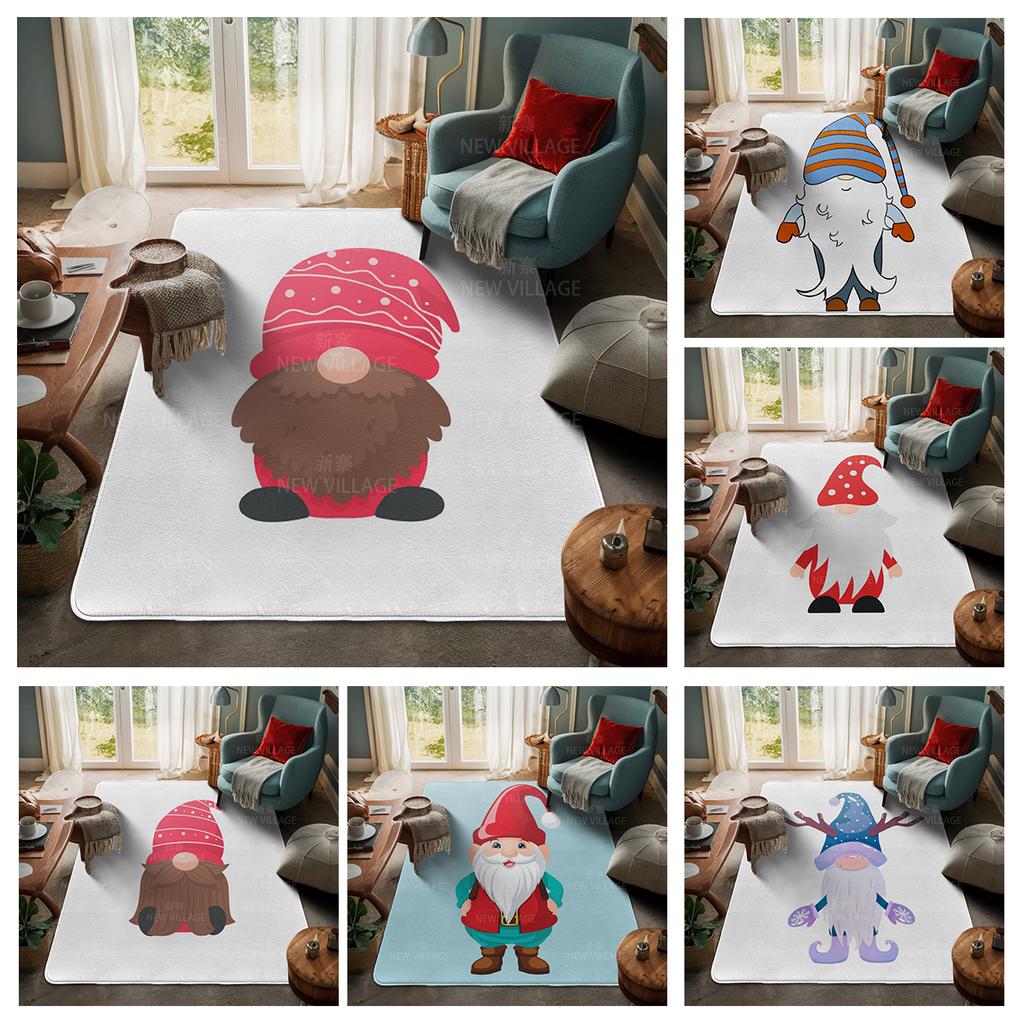 House Entrance Carpet Home Door Mat Living Room Bath Foot Bathroom Non-slip Water Absorption Rugs Bath Merry Christmas Winter