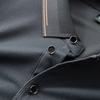 DIBINZE Men's Plus Size Spring/Autumn Long Sleeve Casual Polo Shirt
