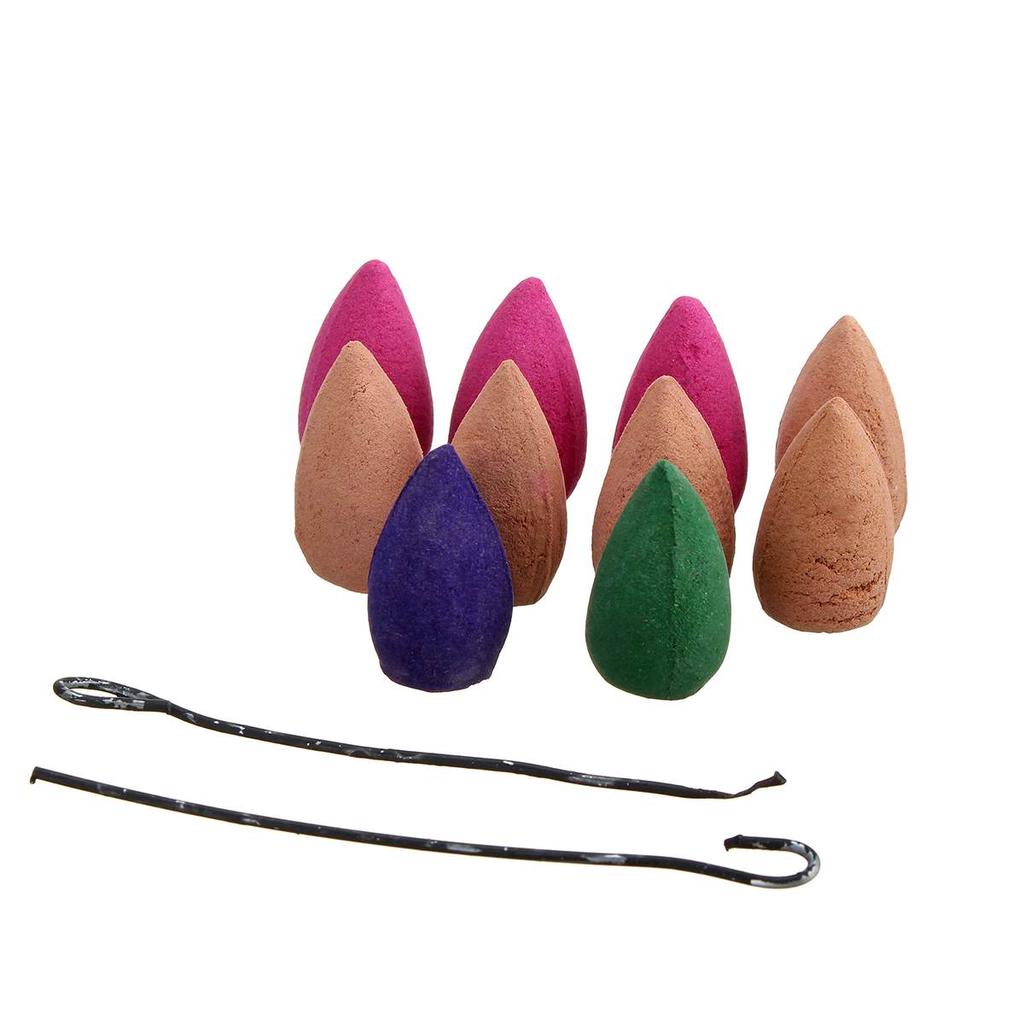 Dragon Backflow Incense Burner Ceramic Waterfall Incense Holder Censer with Cones Aromatherapy Home Decoration