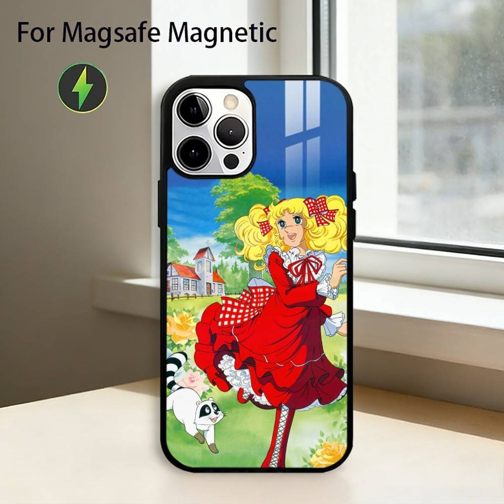 A-Anime Candy Candy Phone Case For iPhone17,16,15,14,13,12,11 Plus,Pro Magnetic with Magsafe Wireless Charging