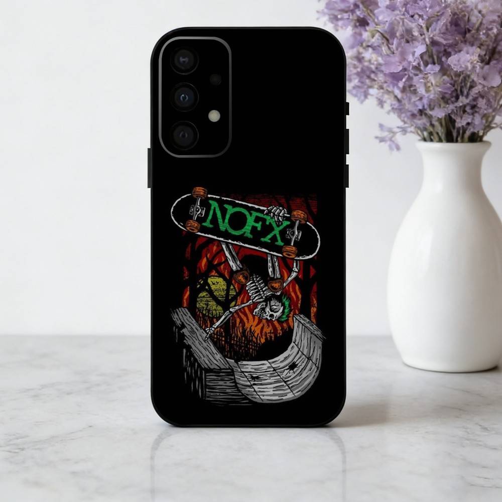 Punk N-Nofx-X Band Phone Case For Samsung Galaxy A73,A72,A71,A70,A53,A52,A51,Others Soft Black Cover