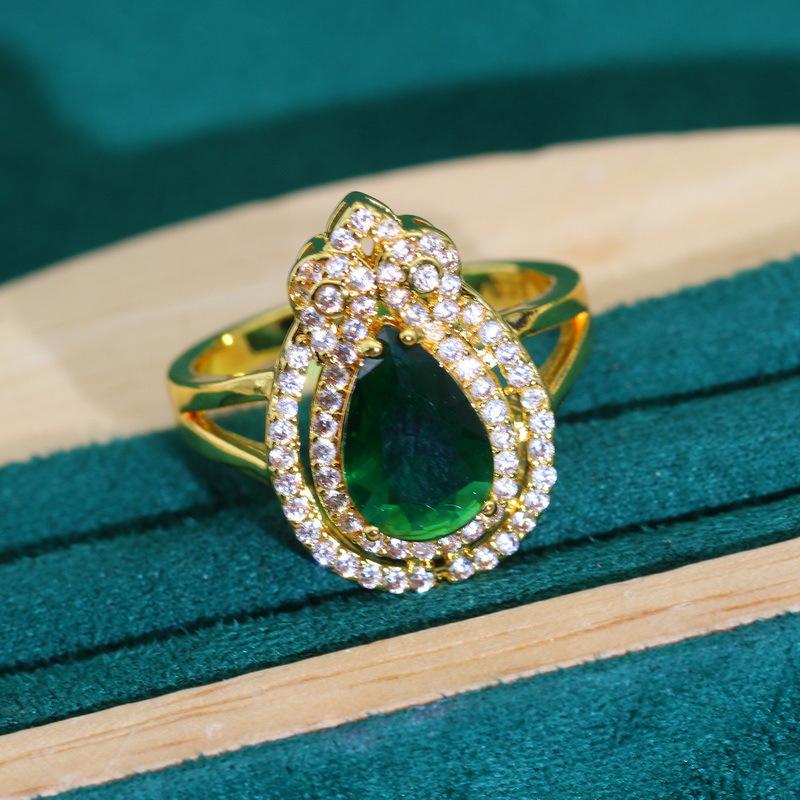 Fashion Cross Border Jewelry European and N Hot Zircon Bracelet Necklace Earrings Jewelry Set