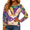 Long Sleeve Shirts For Women Cute Print Graphic Tees Blouses Casual Plus Size Basic Tops Pullover